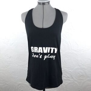 American Apparel Black “Gravity don’t play” tank-L